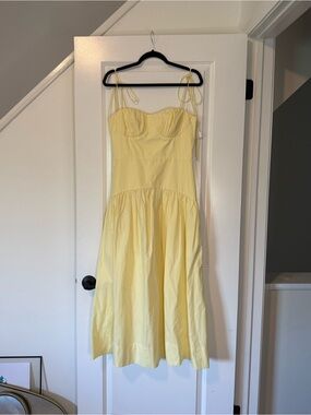 Shona Joy Limon Panelled Bustier Maxi Dress